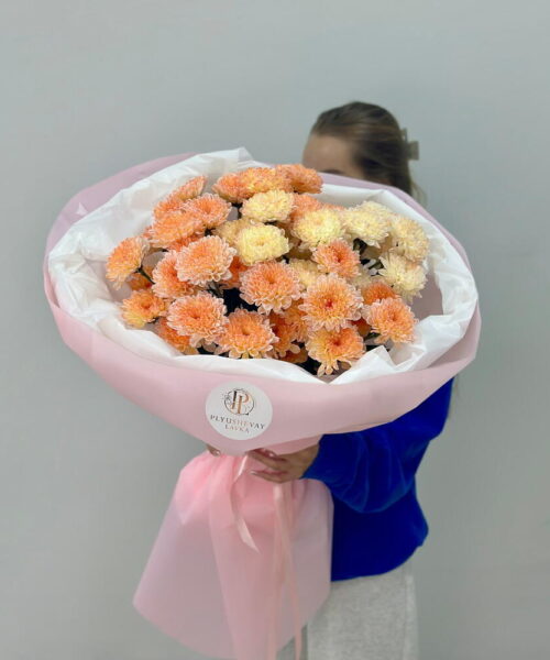 Alternative view of Букет из хризантем бронзовый